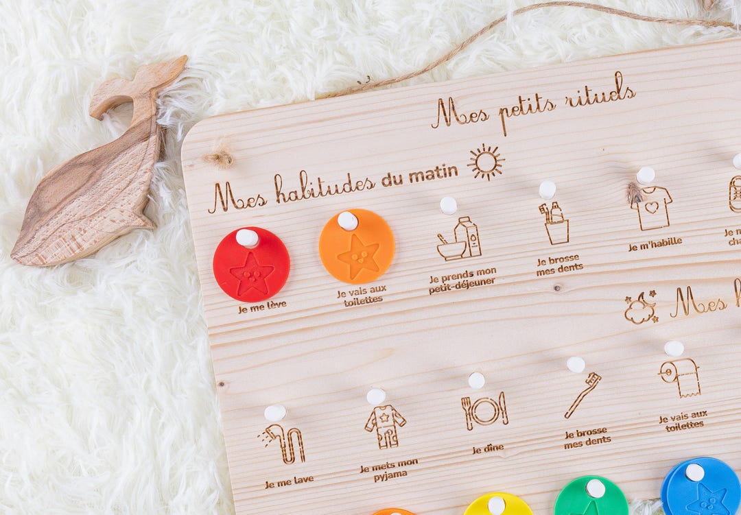 Tableau des routines pour enfants, matin et soir - Etsy France