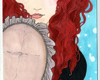 BBW fat girl portrait (5x7 or 8x10 print)