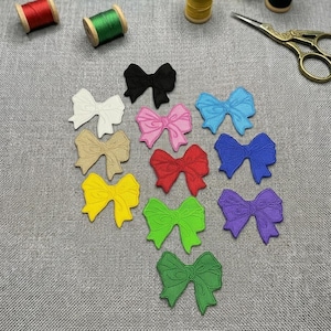 Écusson thermocollant avec nœud, écusson brodé au ruban.