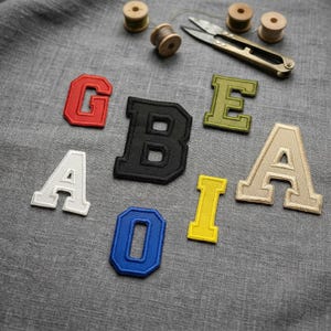 Custom Embroidered Letter Patch: Iron-On or Hook & Loop