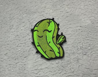 Patch thermocollant brodé de cactus mignon
