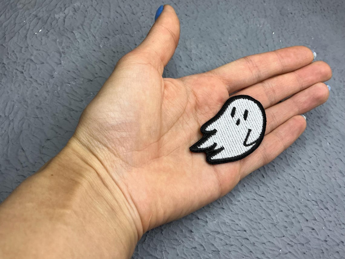 Cute Flying Ghost Embroidered Patch - Iron-on Applique - Etsy