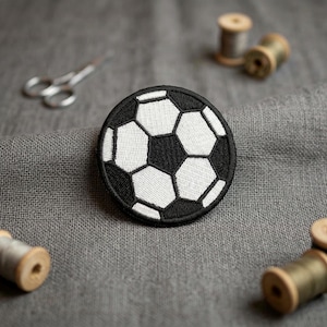 Football  Embroidered Patch: Soccer Iron-On or Hook & Loop - Sports Emblem