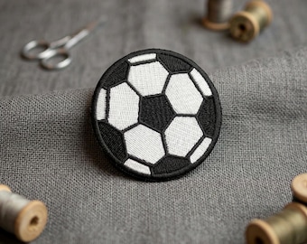 Football  Embroidered Patch: Soccer Iron-On or Hook & Loop - Sports Emblem
