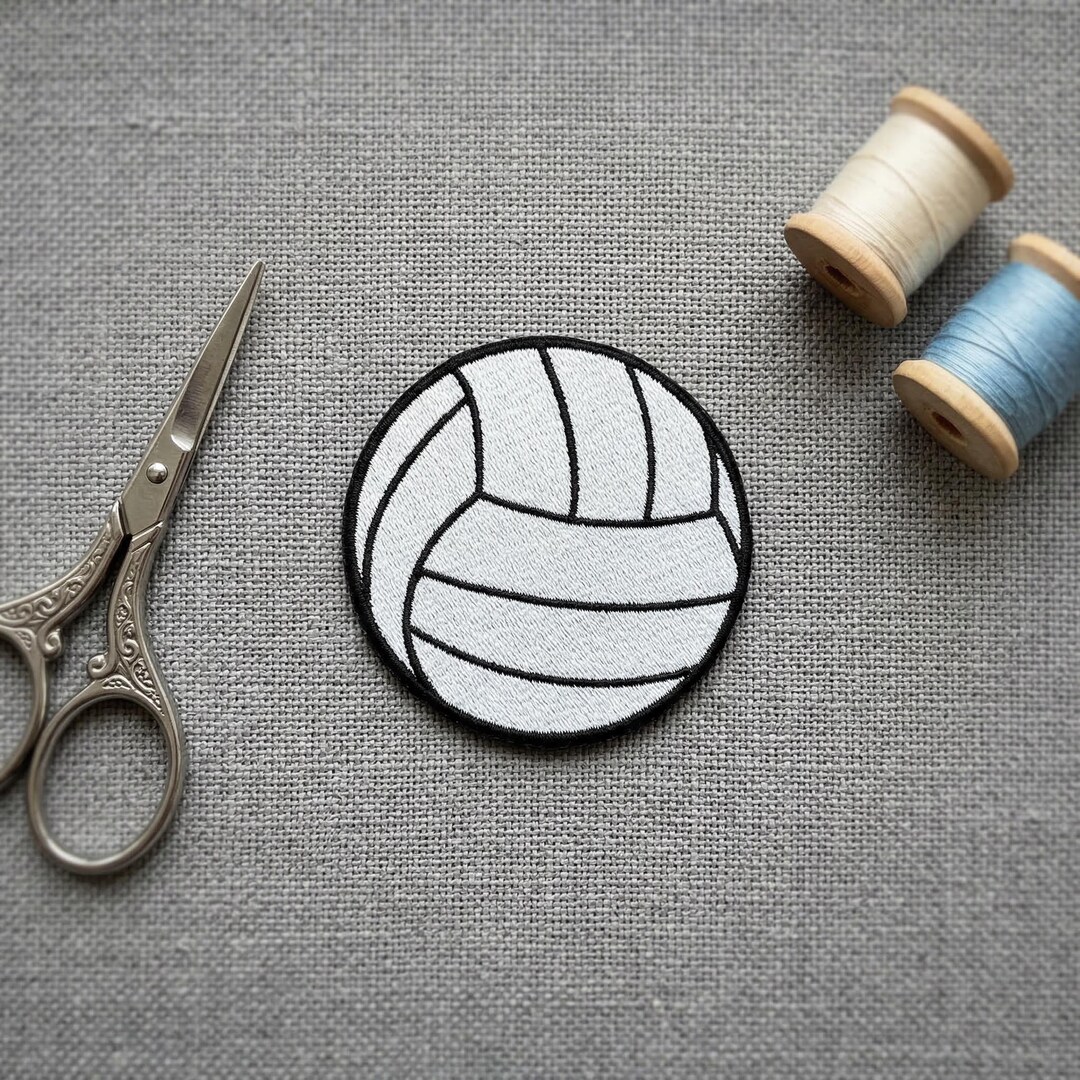 Volahn Patch Volleyball Embroidered Patch: Iron-on or Hook & Loop - Sports Emblem - Etsy