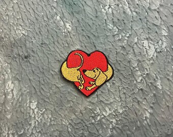 Mini Dachshund Dog Embroidered Patch - Iron On Applique