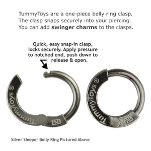 DESIGN YOUR OWN Surgical Steel Belly Button Ring Exclusively by TummyToys Navel Rings Sexy Body Jewelry for your Navel 66018 image 3