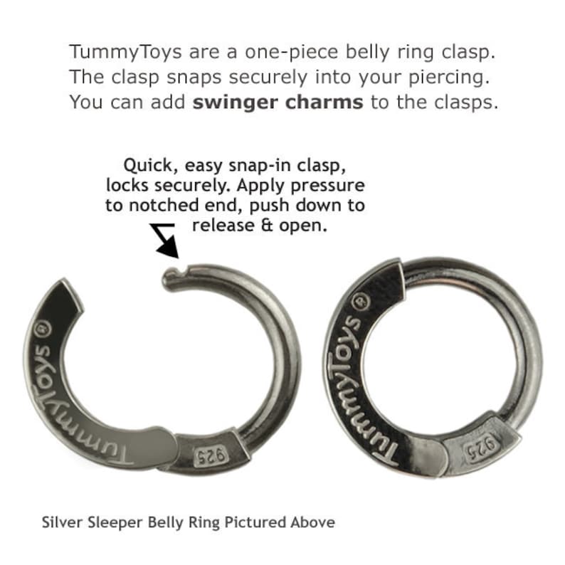 DESIGN YOUR OWN Surgical Steel Belly Button Ring Exclusively by TummyToys Navel Rings Sexy Body Jewelry for your Navel 66018 image 3