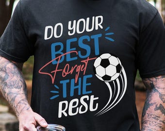 Camiseta de fútbol Comfort Colors, camiseta deportiva motivacional, camiseta para papá futbolista, camiseta de fútbol para adolescentes, regalos para amantes del fútbol, camiseta para mamá futbolista