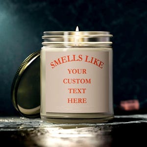 Custom Candle, Blank Label Candle, Private Label Candle,your Custom Logo, Personalized Candle, Gift for Her, Best Friend Gift, Funny Candles
