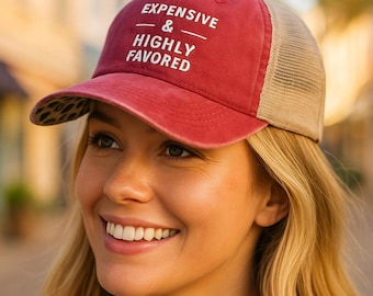 NIEUWE GEBORDUURDE Hoed Trucker Cap Vintage Dames Trucker Cap Baseballpet | Duur en zeer geliefd | Bestseller | mesh pet