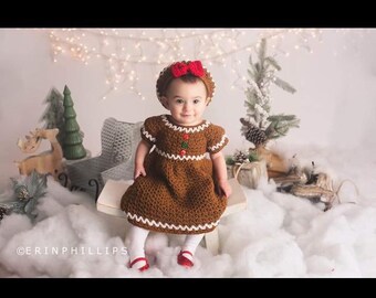 gingerbread dress crochet pattern Crochet Gingerbread Girl Dress