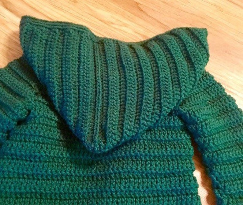 Green Hooded Baby Cardigan Baby Boys Sweater Toddler Boys Etsy