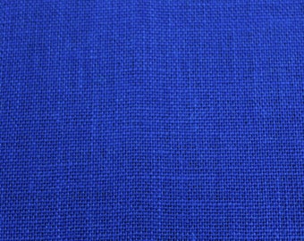 ELECTRIC BLUE Premium Sultana Burlap fabric by the yard