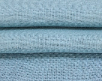 SKY BLUE - Premium "Sultana" Burlap FABRIC By the Yard
