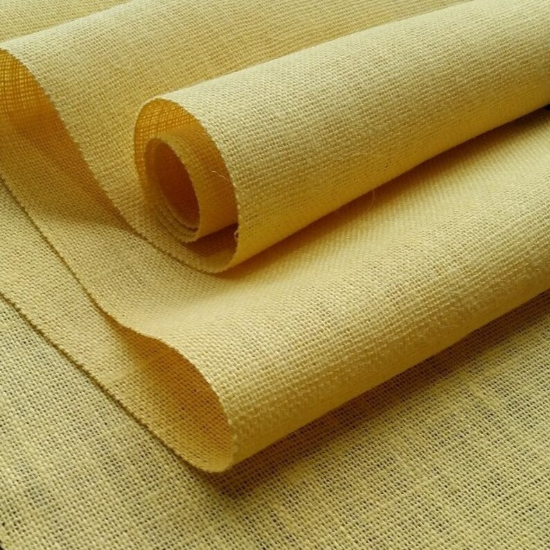15 inch Burlap Runner Roll Brown Beige Natural or Daffodil Yellow Harvest Gold Ivory