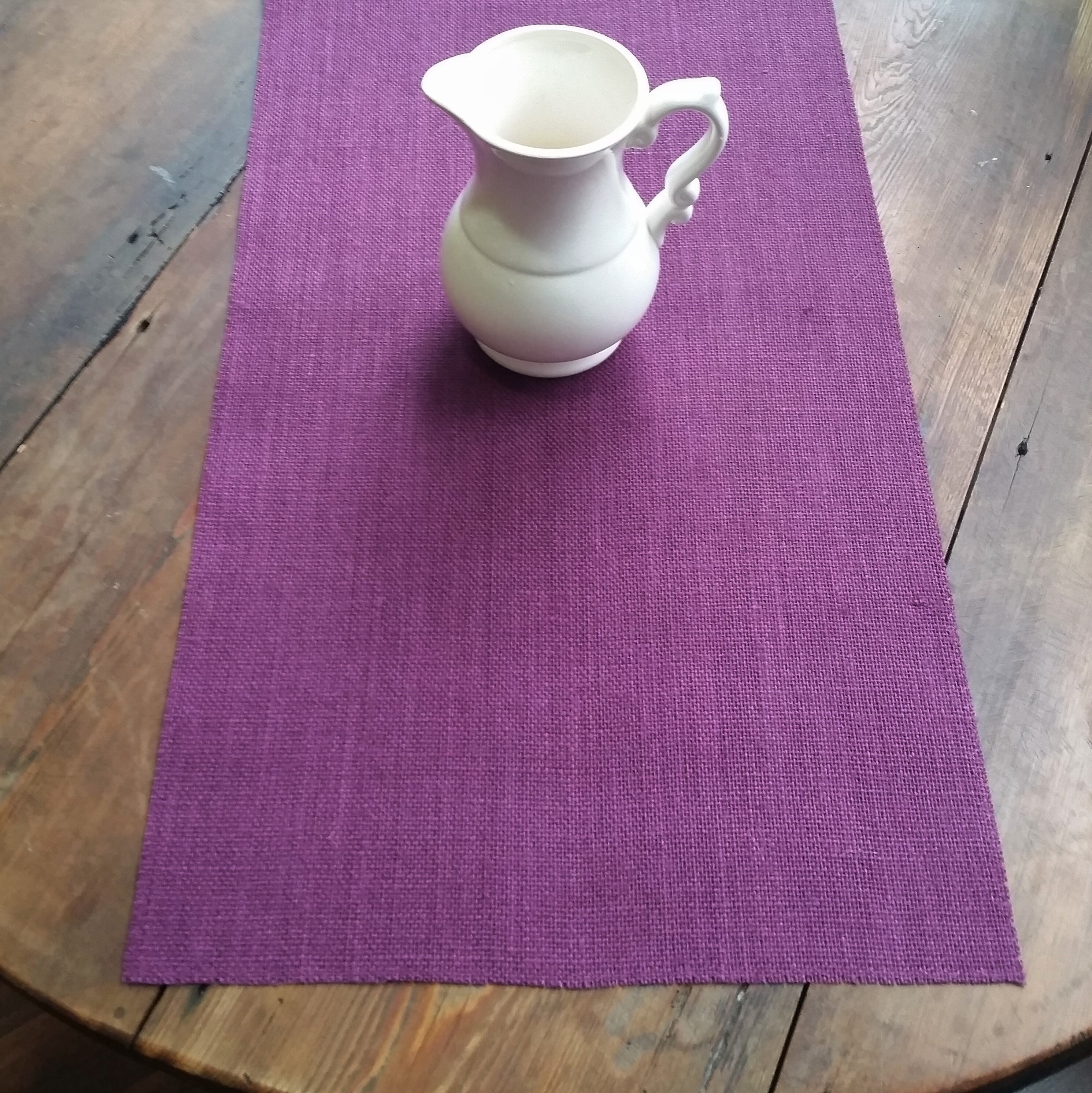 10 Inch Narrow Burlap Table Runner / Roll Purple LILAC Etsy