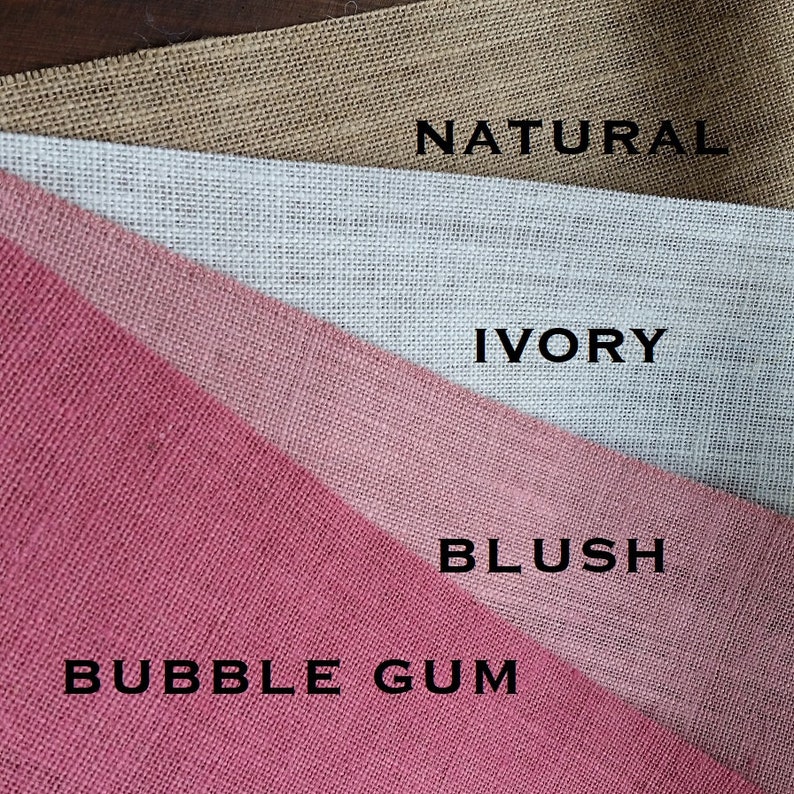 BUBBLE GUM PINK Burlap Fabric by the Yard 58 60 Inches Etsy