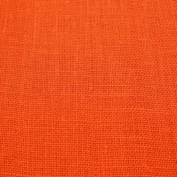 ORANGE Premium Sultana Burlap fabric by the yard