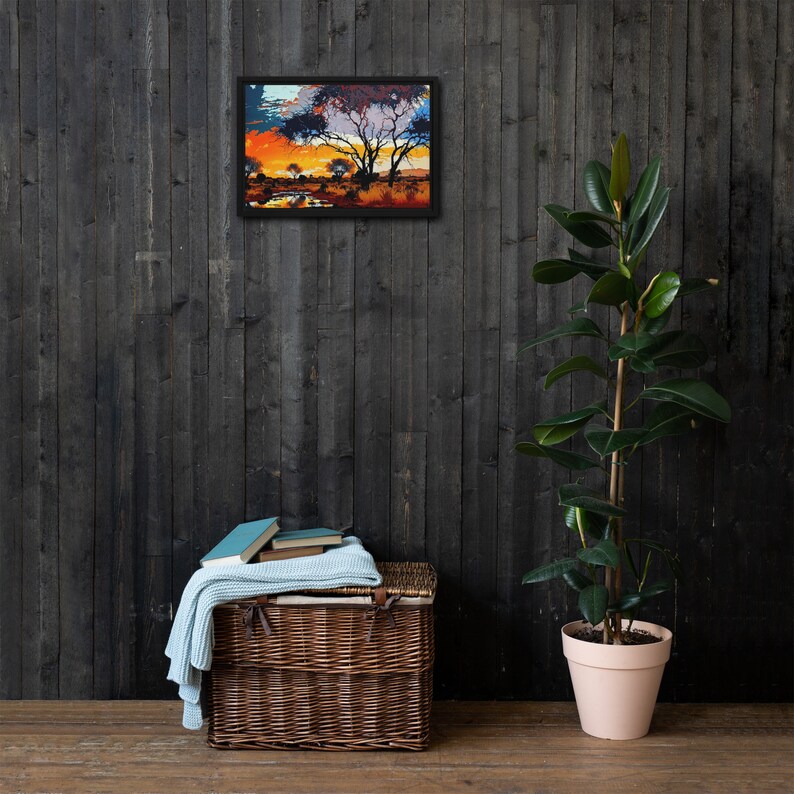 Poster/toile Paysage Australie Sunset – Grande Gamme – Encadré Ou Roulé – Foxy Wall Decor