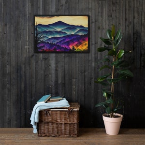 Appalachen Kunstdruck | Östliche US Landschaft Wand Dekor | Leinwand Wald Motiv | Ein Kunstwerk der Natur