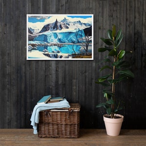 Los Glaciares National Park Canvas Print | Argentina Landscape Framed Art | Mountain Glacier Wall Decor | Patagonia Nature Artwork