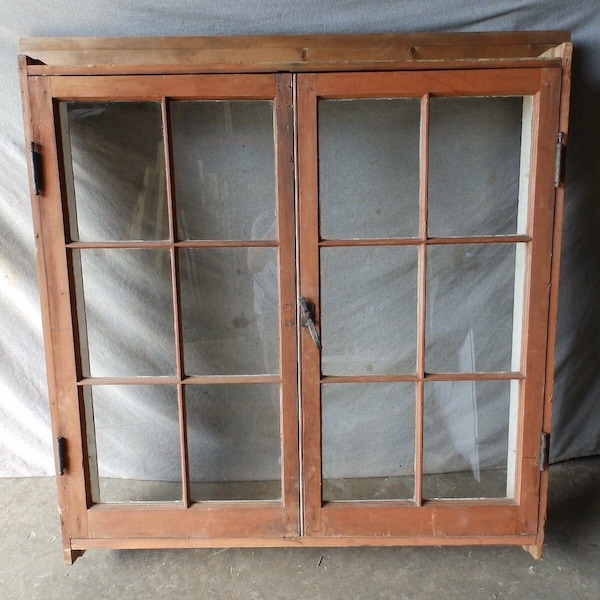 Antique Large Complete Double Casement Window With Surround 6 Lite 50X51 394-17P **PICK UP ONLY***