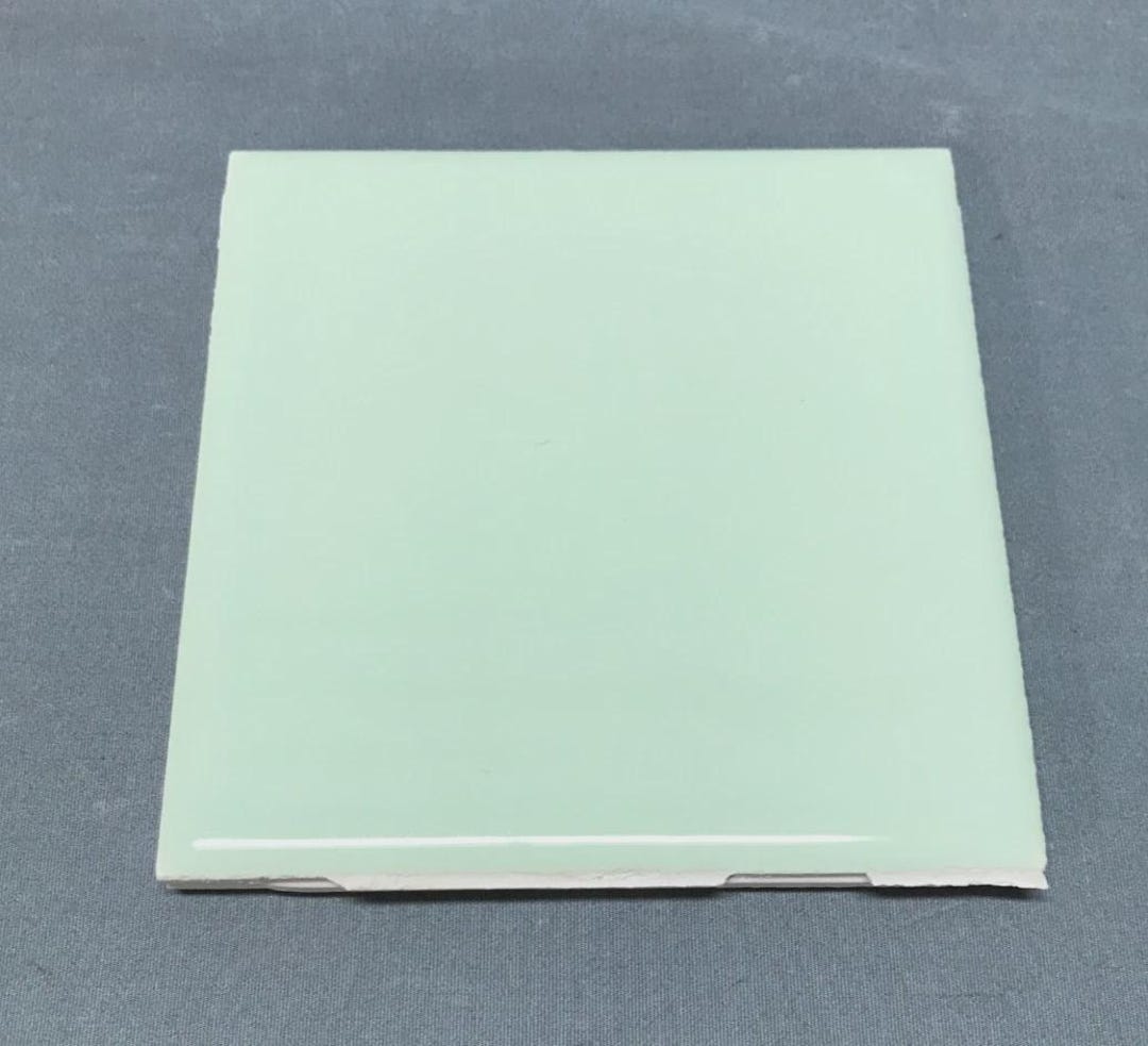 1 Vintage STYLON USA Ceramic Jadeite Green Bathroom Tile 4