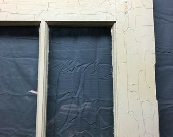 Antique Single 15 Lite Shabby 30x85 Large Glass French Door VTG Old Chic 110-22B **PICK UP Only**