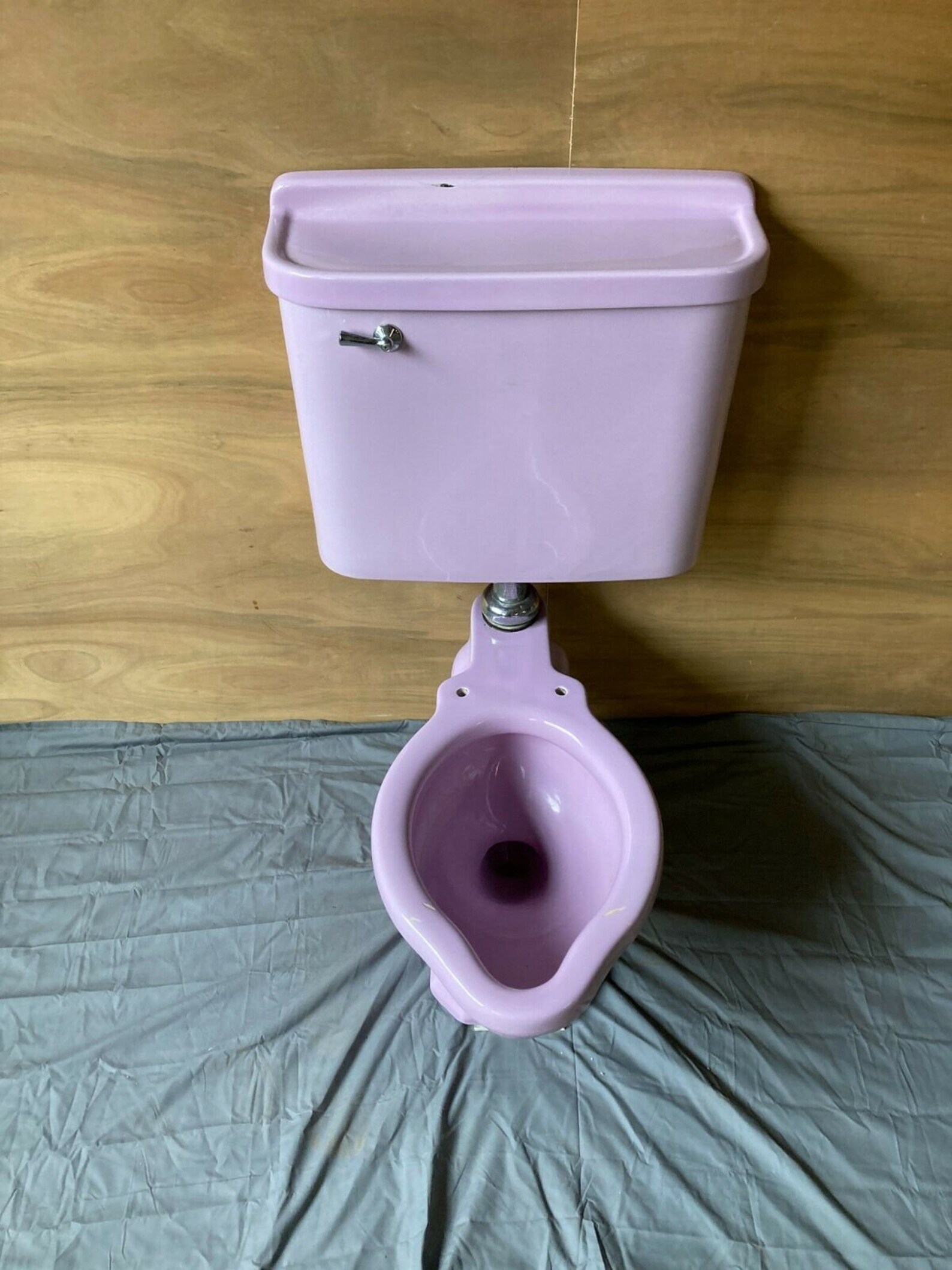 Antique Lavender Lilac Porcelain Toilet Bowl Tank Lid Standard Etsy