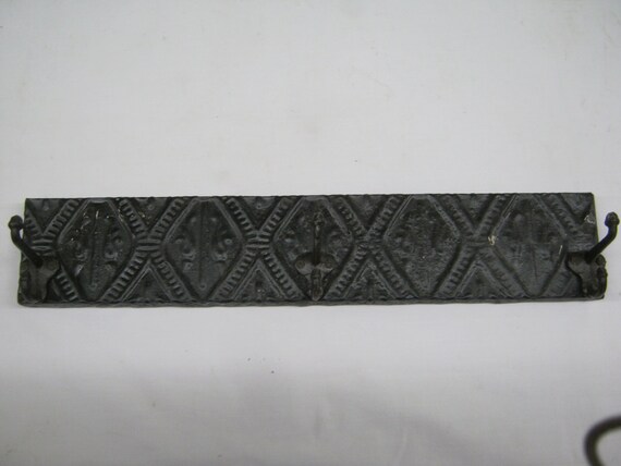 Antique Tin Ceiling Tile Coat Hat Jewelry Hanger Hook Rack 21 Etsy