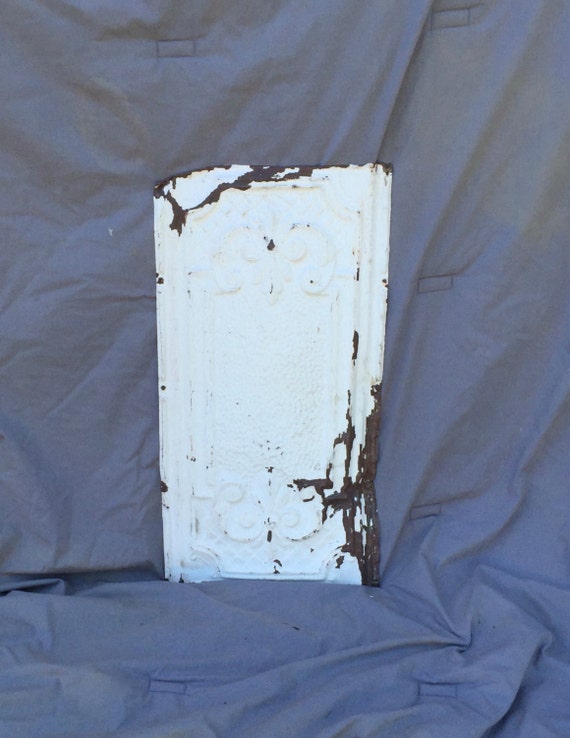 Authentic Tin Ceiling Piece Tile White Panel 12x24 Arts And Etsy