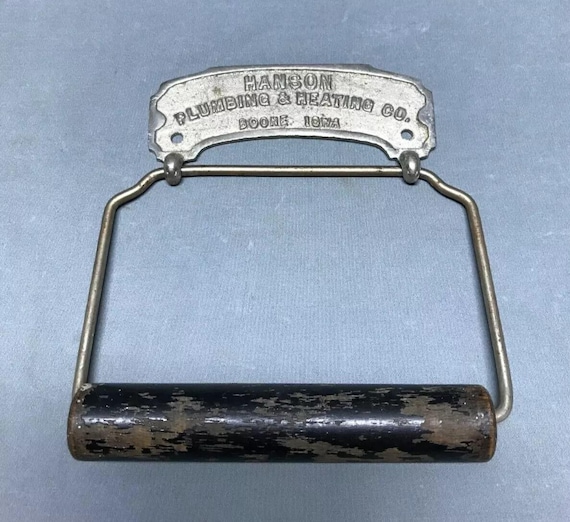 Antique Wolverine Nickel Brass Toilet Paper Holder HASON Plumbing