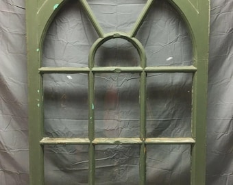 Arched Peaked 10 Lite Firehouse Shabby 32x47 Window Sash Old Chic 472-26B*** PICK UP ONLY***
