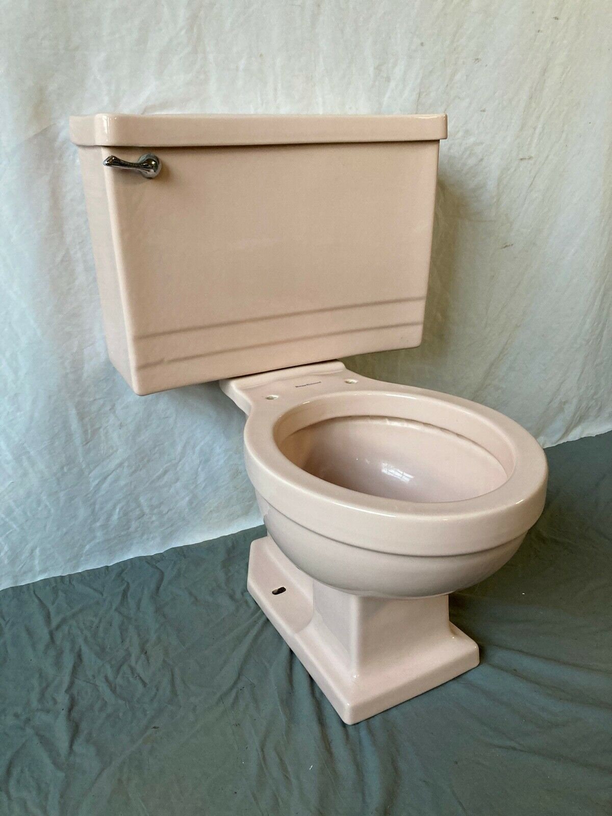 Vtg Mid Century Pink Porcelain Complete Toilet Rheem Richmond - Etsy