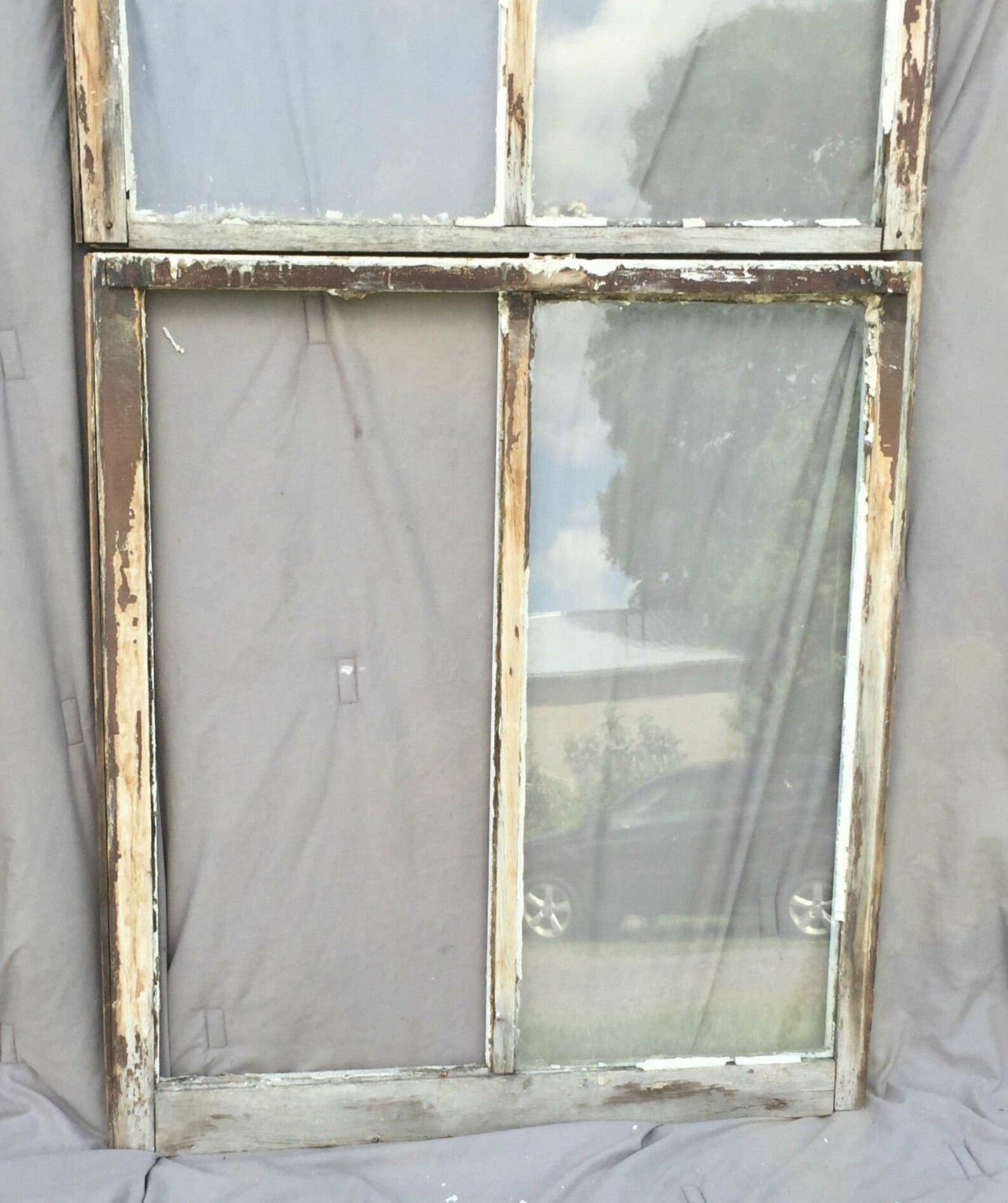 Antique Double Hung Arch Dome Top Window 2 Piece Old Shabby | Etsy