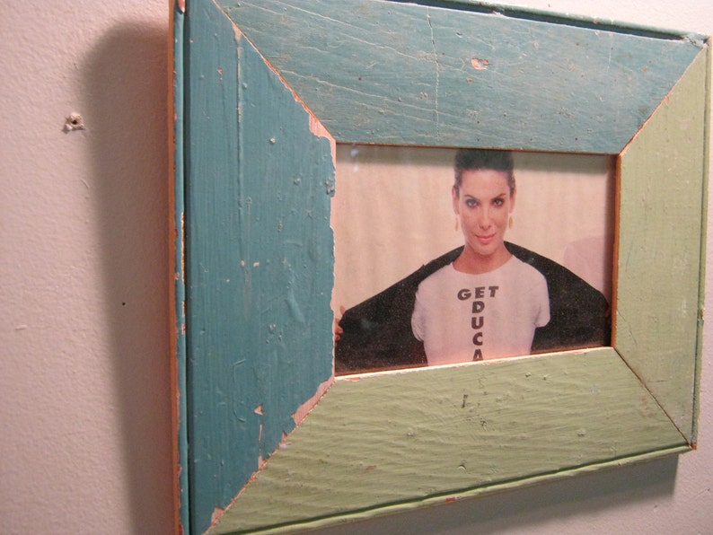 SHABBY ARCHITECTURAL Chic Salvaged Recycled Wood Photo Picture Frame 4 X 6 S 337-12