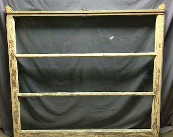 Large Antique 3 Lite Cottage Shabby Window Sash 53x59 Vintage Chic Old 865-21B ***PICK UP ONLY***