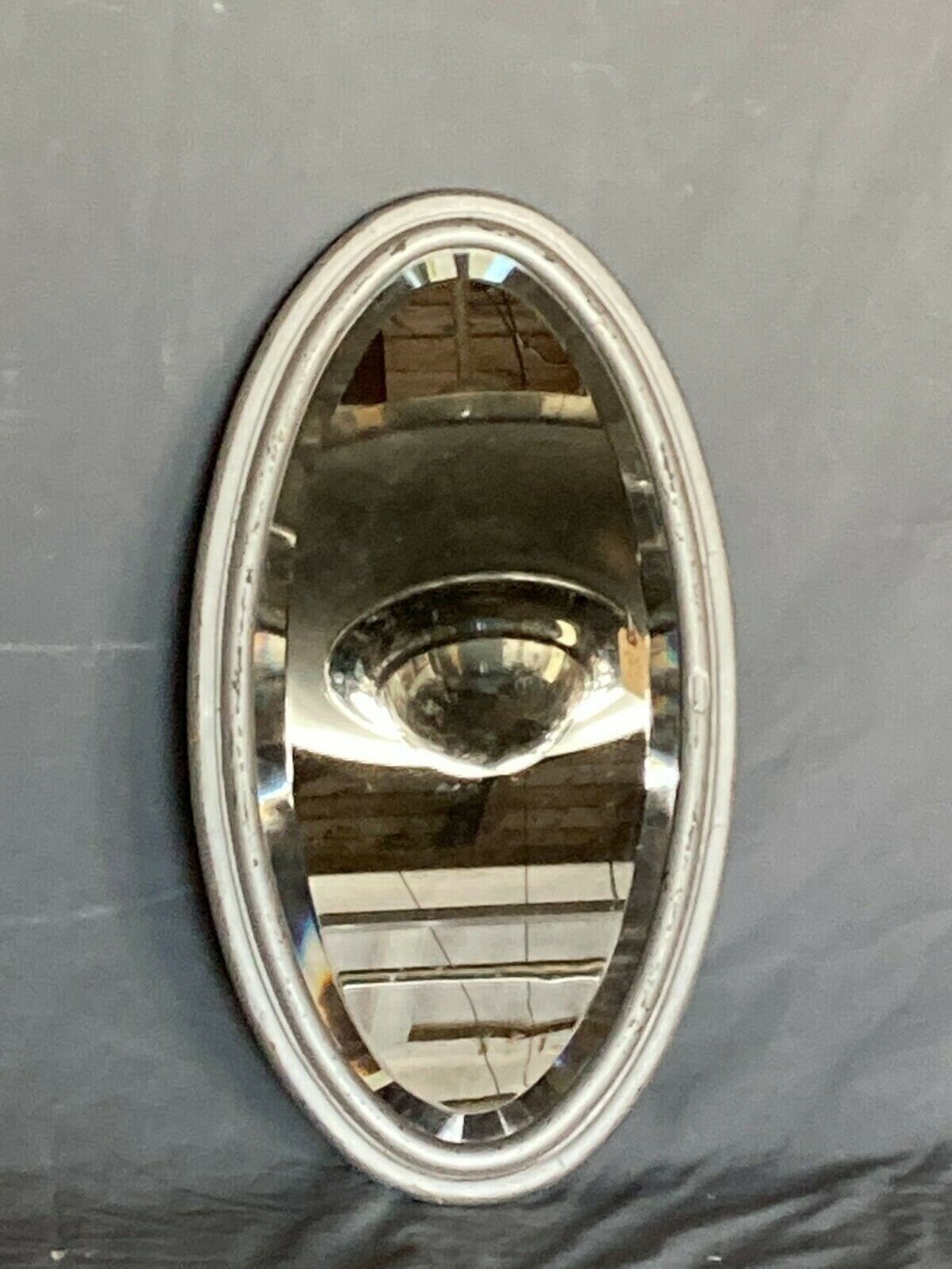 Small 10x18 Antique Oval Beveled Shaving Makeup Vanity Beveled  Etsy