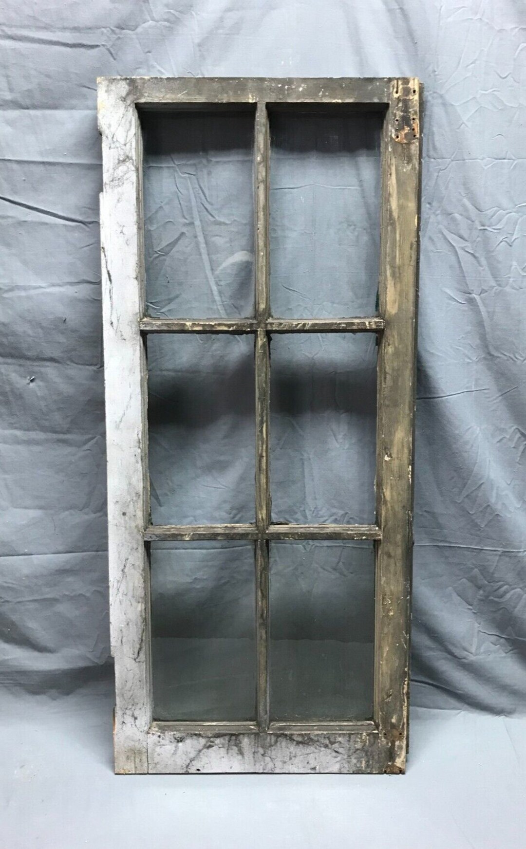 Single Antique 6 Lite Casement Window 17x38 Shabby Cabinet Chic