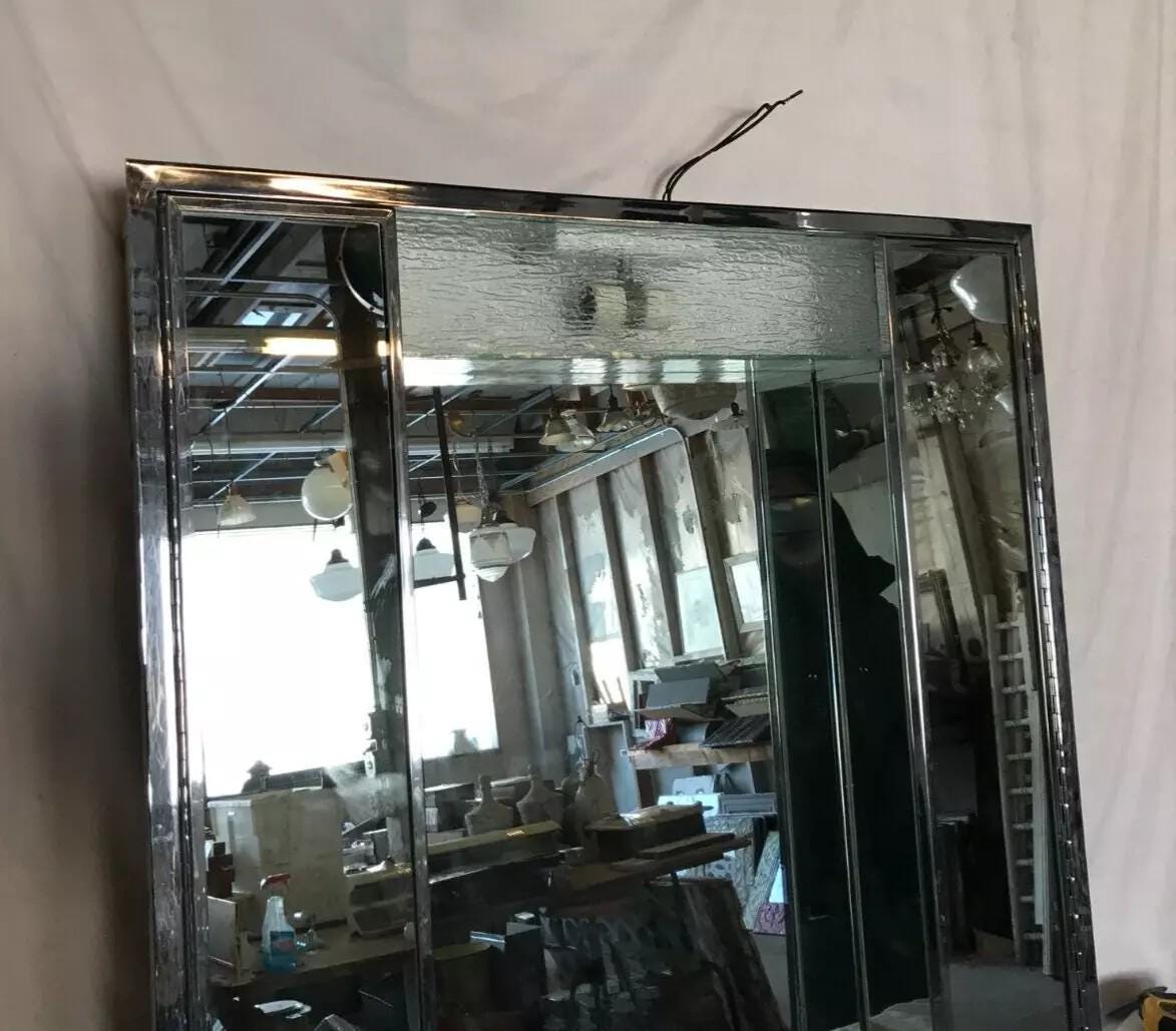 Recessed Shadowboxes Vintage Mid Century Recessed Double Door Shadow Box Medicine Cabinet ...
