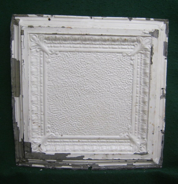 Authentic Tin Ceiling Piece Tile Panel 2x2 Arts And Crafts Etsy