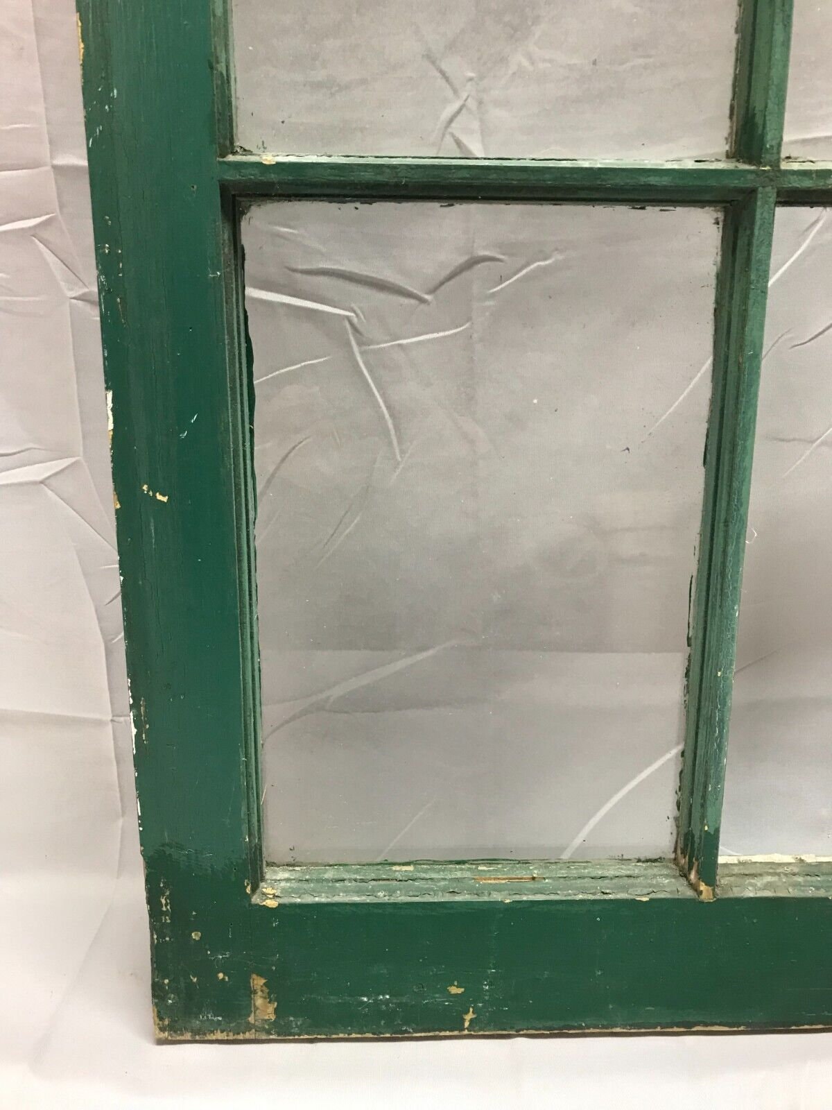 One Antique Single 8 Lite Glass Casement Window 20x54 VTG Green Old 659 ...