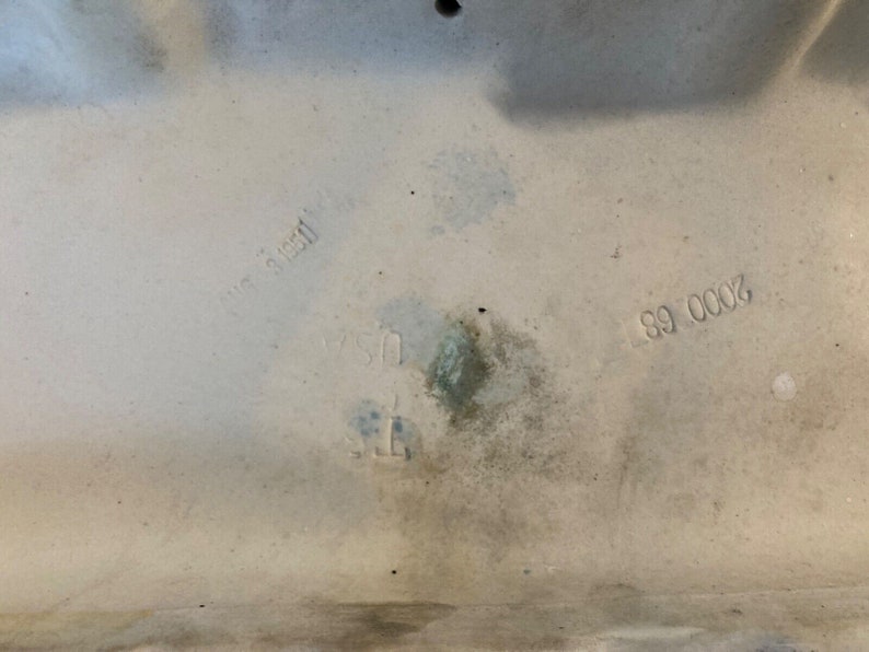 Vtg Mid Century Deco 1 Piece Low Boy Toilet Clair De Lune Blue Etsy