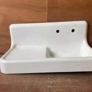 Antique High Back Farmhouse Cast Iron Porcelain Kitchen Sink 42 Standard 175-24E ***PICK UP ONLY*** Private listing