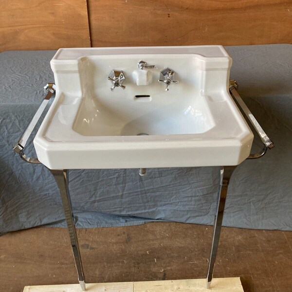 Chrome Sink Legs With Towel Bar Etsy