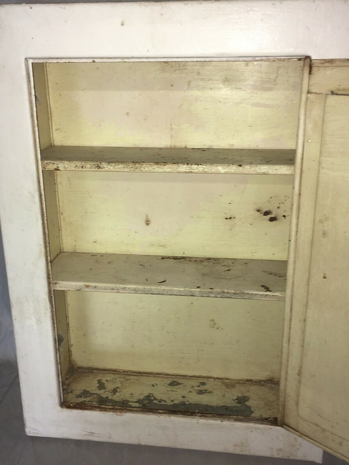 Vtg Industrial empotrable metal medicina armario biselado | Etsy