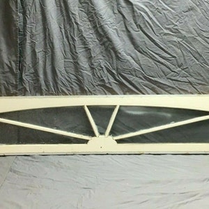 Antique Transom Arched Window 8' Foot Elliptical Privacy Glass Sunburst 132-22B *** PICK UP Only***