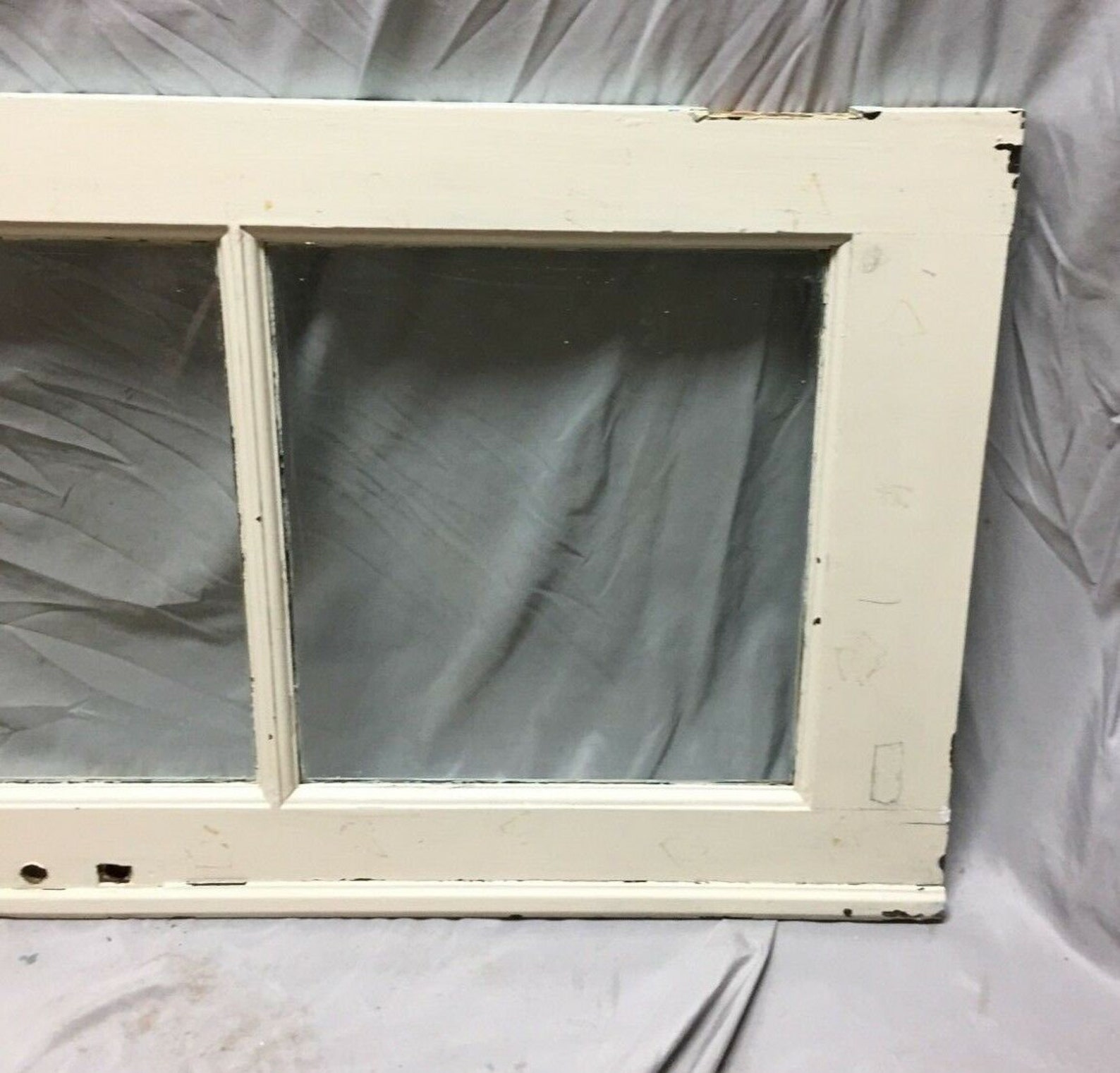 Antique Transom Window Sash Shabby Vintage Chic 3 Lite 22X52 Etsy