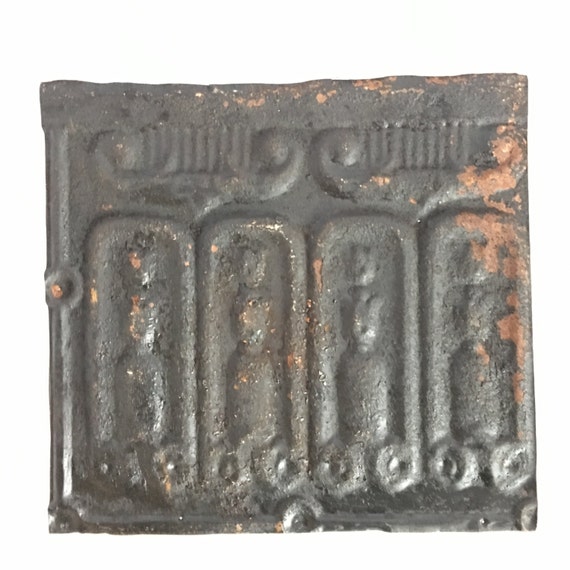 Authentic 1890 S Tin Ceiling Tile Panel Black 12x Etsy